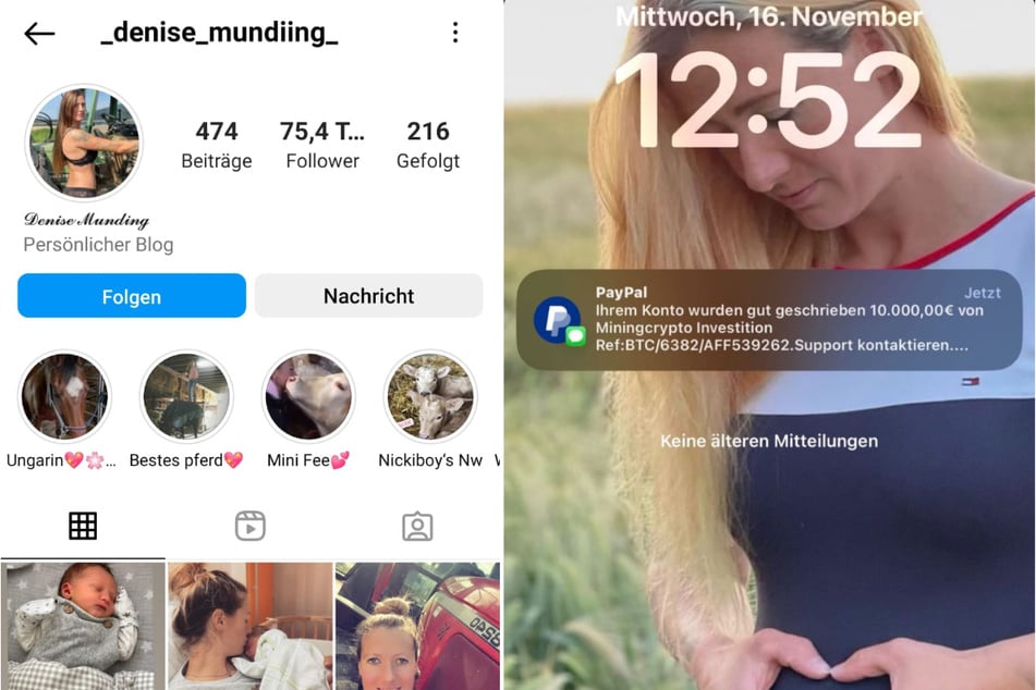 Denise Mundings (32) Instagram-Profil mit rund 75.000 Followern wurde gehackt.