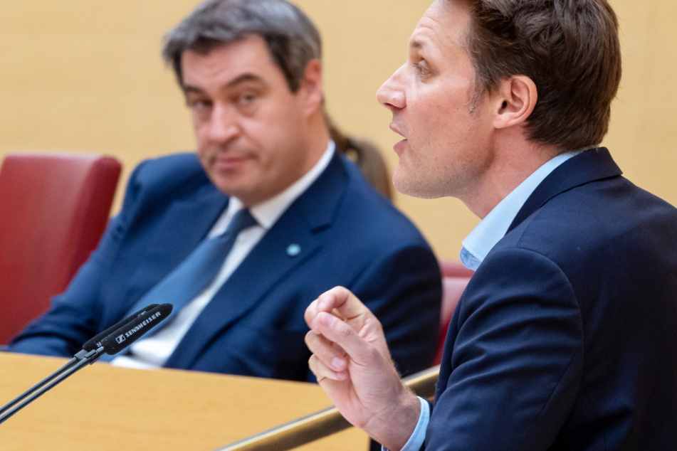 Grünen-Fraktionschef Ludwig Hartmann (42, r.) findet angesichts der Coronavirus-Lage klare Worte.