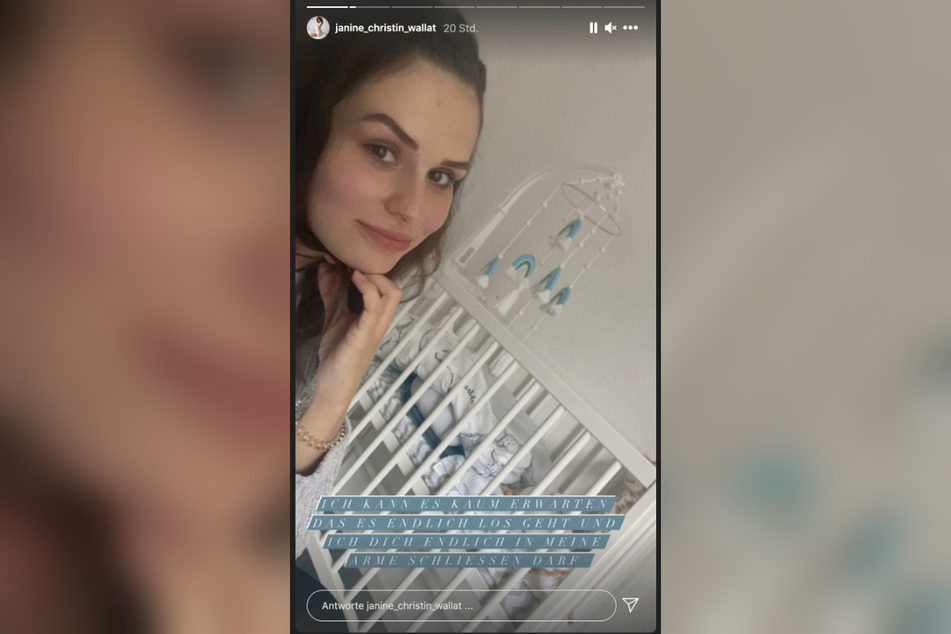 Janine Christin Wallat (26) wird in wenigen Wochen Mutter.