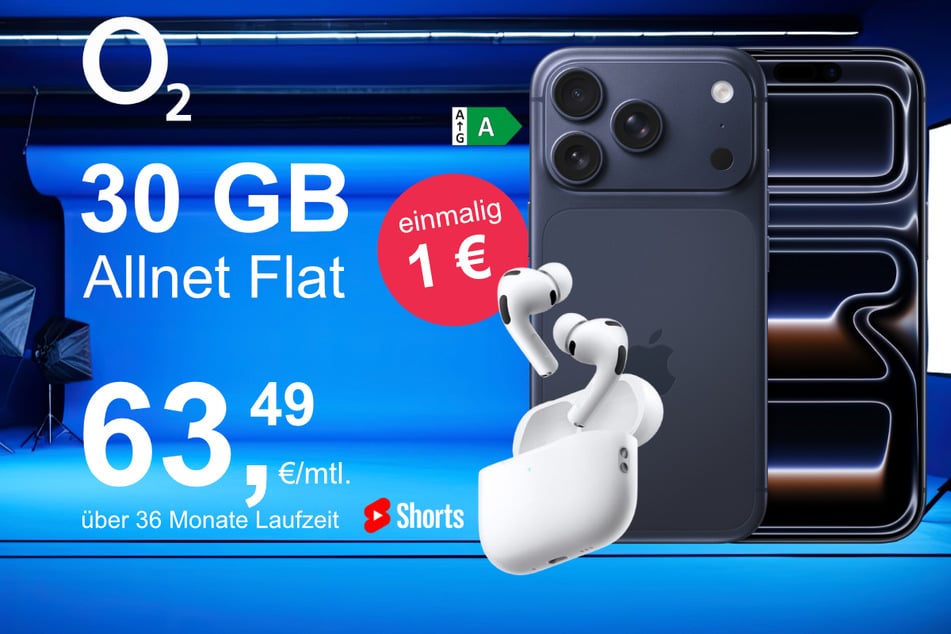 Bei o2 gibt's das iPhone 17 Pro Max jetzt mit Watch Ultra 3 im Bundle exklusiv für nur 1 Euro.
