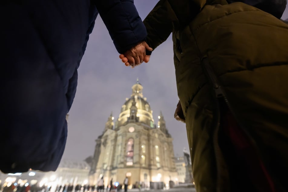 Auch vor der Frauenkirche wird es wieder eine Menschenkette geben.