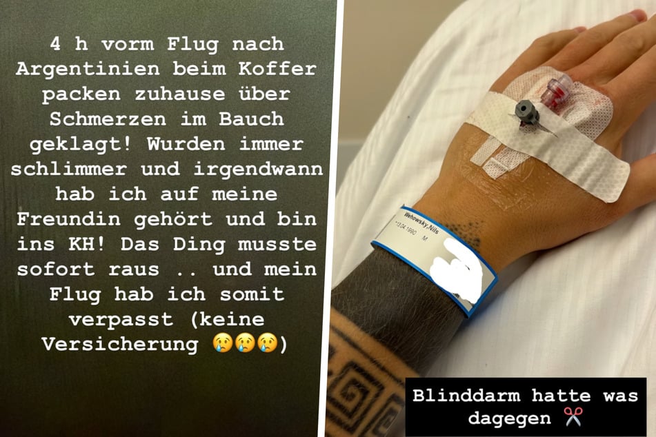 Rapper Finch (36) musste kurz vor seinem geplanten Flug nach Argentinien am Blinddarm operiert werden.