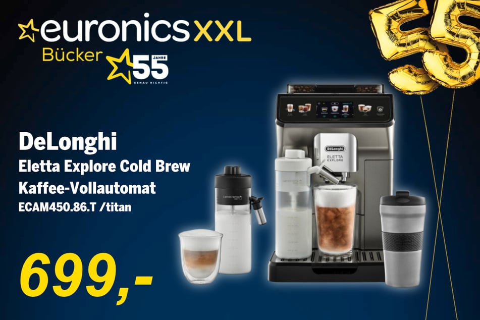 Der DeLonghi Kaffee-Vollautomat
für 699 Euro.