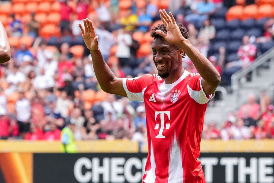 Hoch die Hände, Bayern-Ende? Laut eines Transferexperten könnte Kingsley Coman (29) schon bald in Saudi-Arabien spielen.