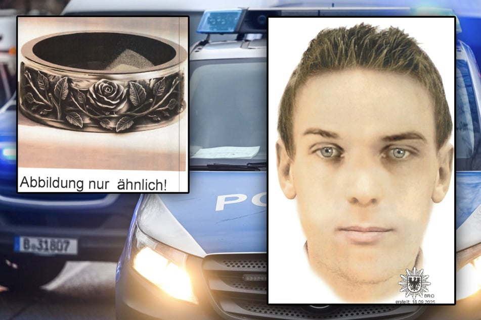 Die Polizei sucht mit einem Phantombild nach dem Verdächtigen.