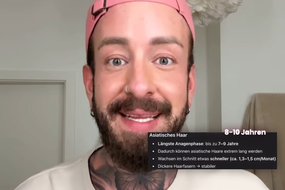 Der Influencer nannte zudem unterschiedliche Beispiele von Haartypen.