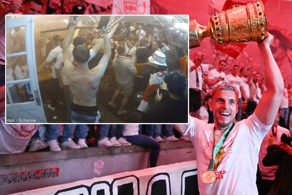 Beim Pokalsieg des VfB Stuttgart brannten bei einigen Fans beim Fußballgucken offenbar die Sicherungen durch.