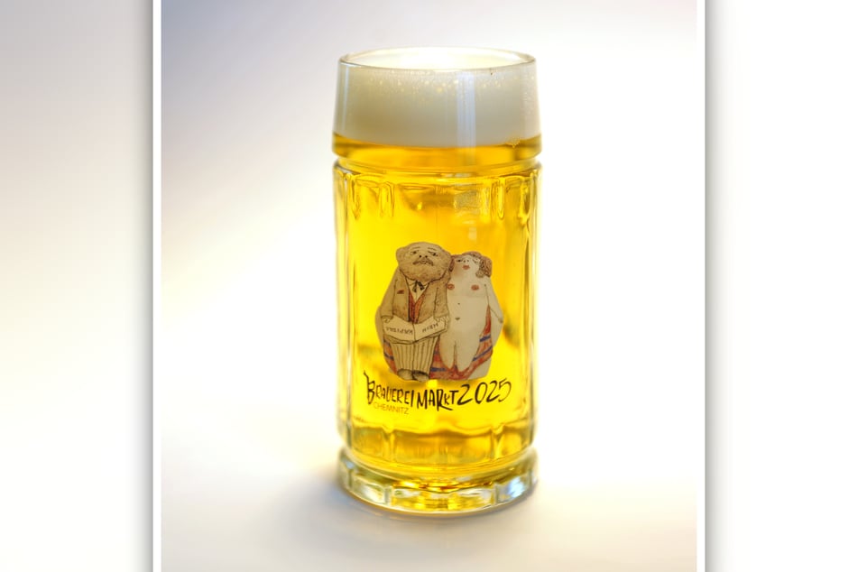 Das exklusive Brauereimarkt-Glas ziert in diesem Jahr ein Kunstwerk von Karl Heinz Richter.