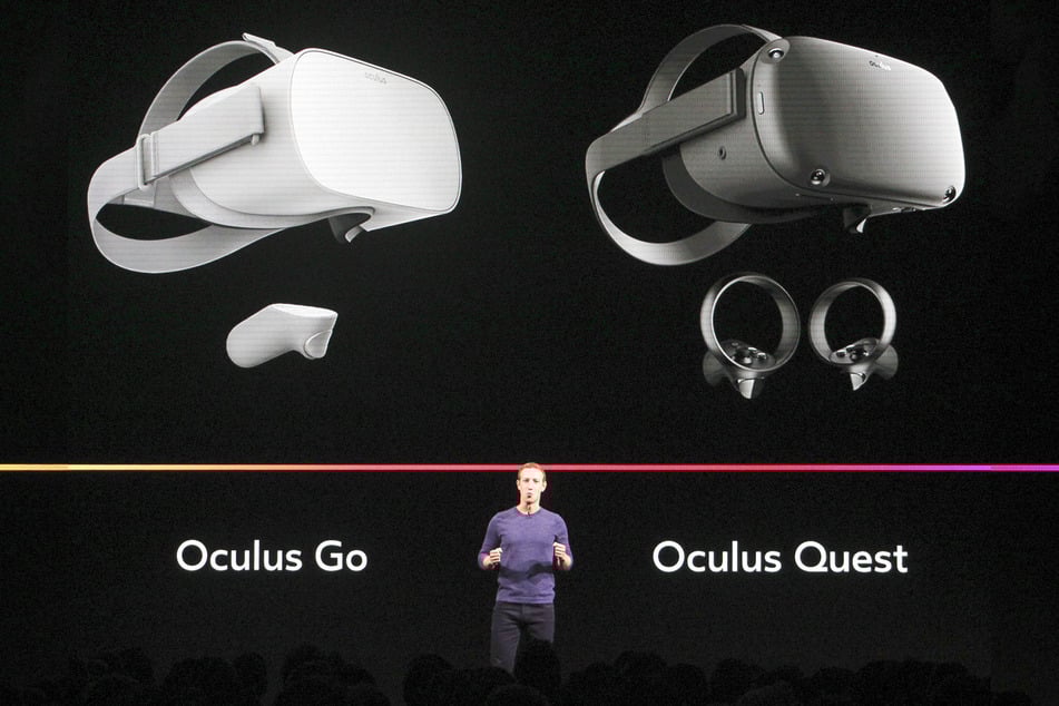 Mark Zuckerberg, Vorstandsvorsitzender von Facebook, stellt die VR-Brille Oculus Quest vor.