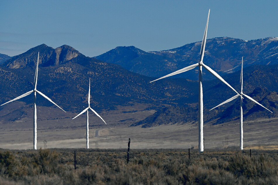 Wind farms like this one in Nevada, are making very cheap power.