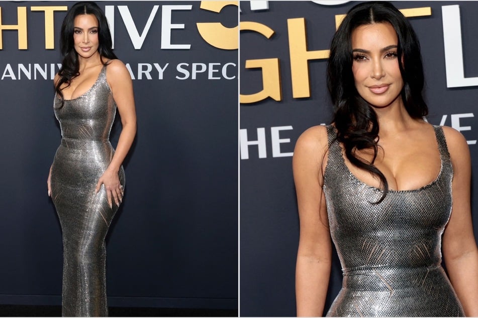 Kim Kardashian flaunts her curves at SNL's 50th Anniversary Special