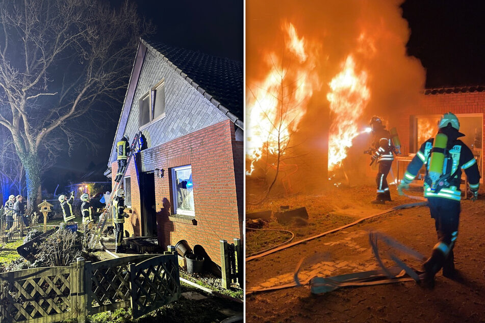 Haus brennt lichterloh: 90 Feuerwehrleute am Weihnachtstag im Einsatz