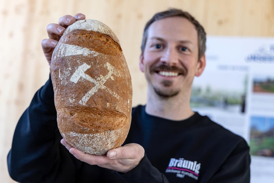 Marcus Bräunig (37) landete mit seinem "Bergmannsbrot" auf dem zweiten Platz.