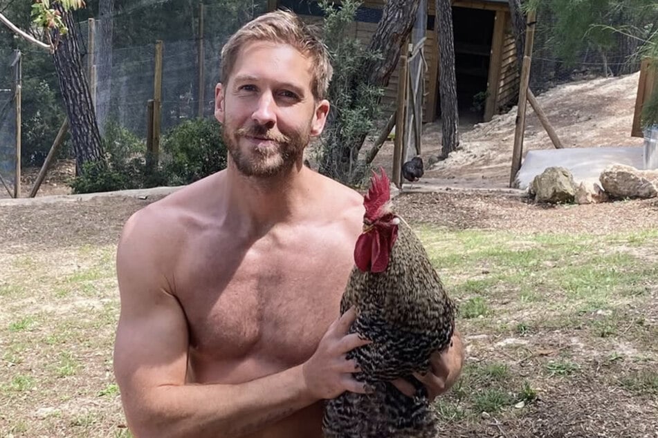 Auf Instagram präsentierte Calvin Harris (41) stolz seinen ausgewachsenen Hahn.