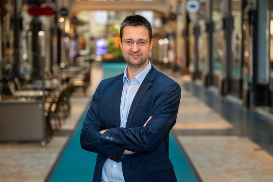 BSW-Kandidat Eric Recke (39) möchte 2027 Leipzigs neuer Oberbürgermeister werden.