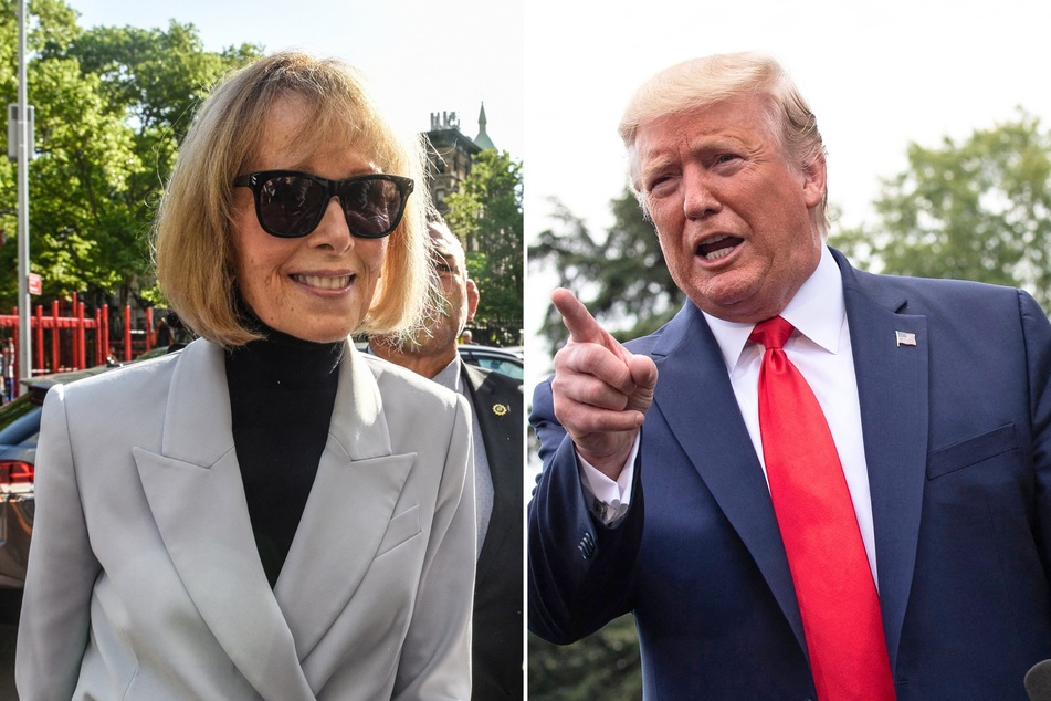 Over the weekend, Donald Trump (r.) again made defamatory statements about E. Jean Carroll after he paid a $91 million bond for making similar comments.