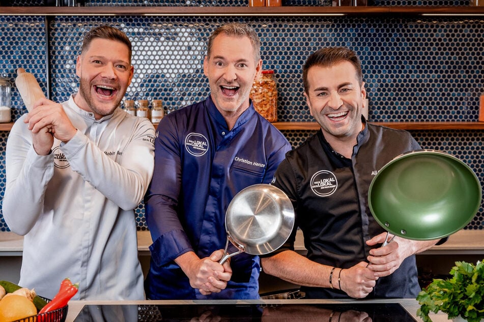 Robin Pietsch, Christian Henze und Ali Güngörmüs (v.l.) gehören zum Profi-Team von "Mein Lokal - Dein Lokal".