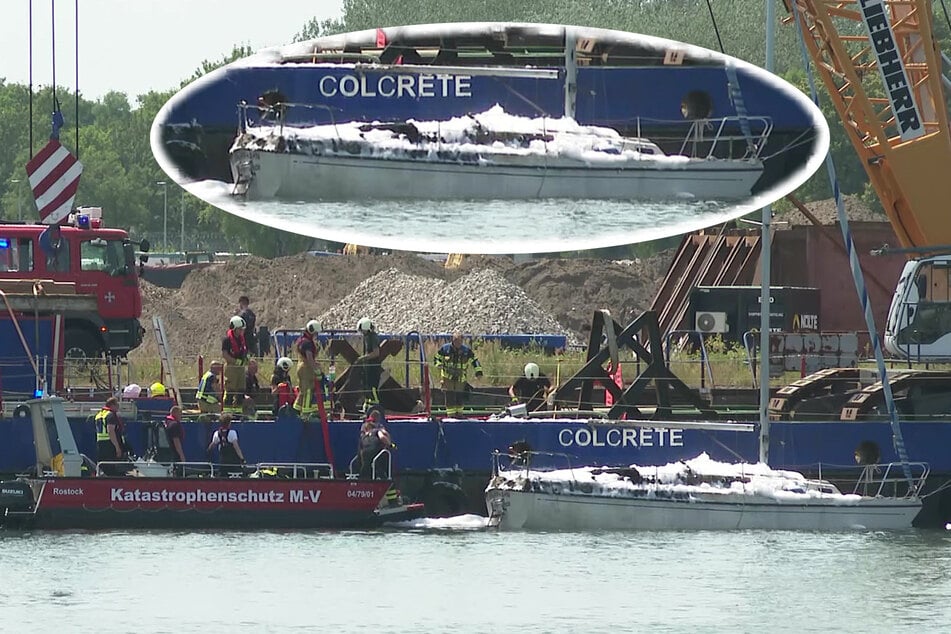 Während Skipper an Bord ist: Segelyacht geht auf dem Wasser in Flammen auf