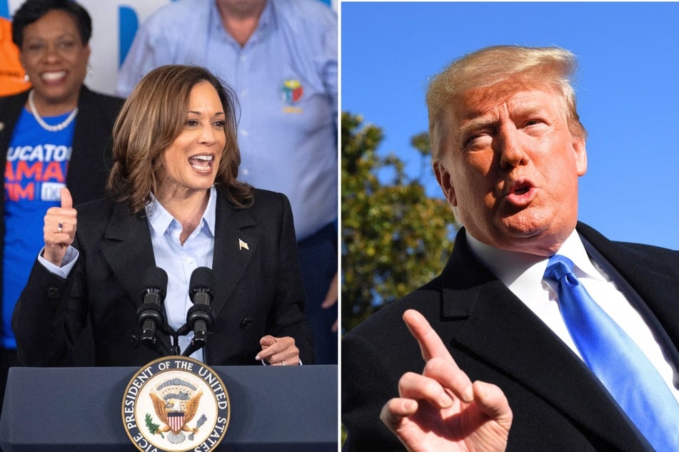 Democrat Kamala Harris (l.) and Republican Donald Trump run considerably different campaigns.