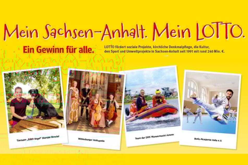 Jeden Tag unterstützen rund 16.000 Euro Lotteriefördermittel gemeinnützige Vereine und Verbände in Sachsen-Anhalt bei ihren Vorhaben.