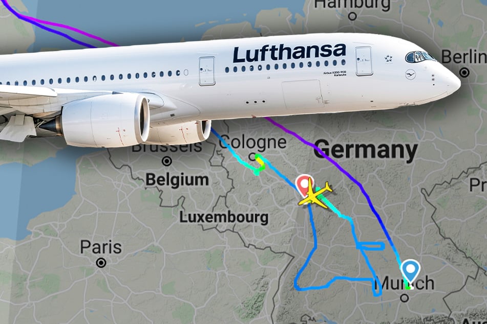 Lufthansa-Maschine braucht sieben Stunden für Flug von München nach Frankfurt