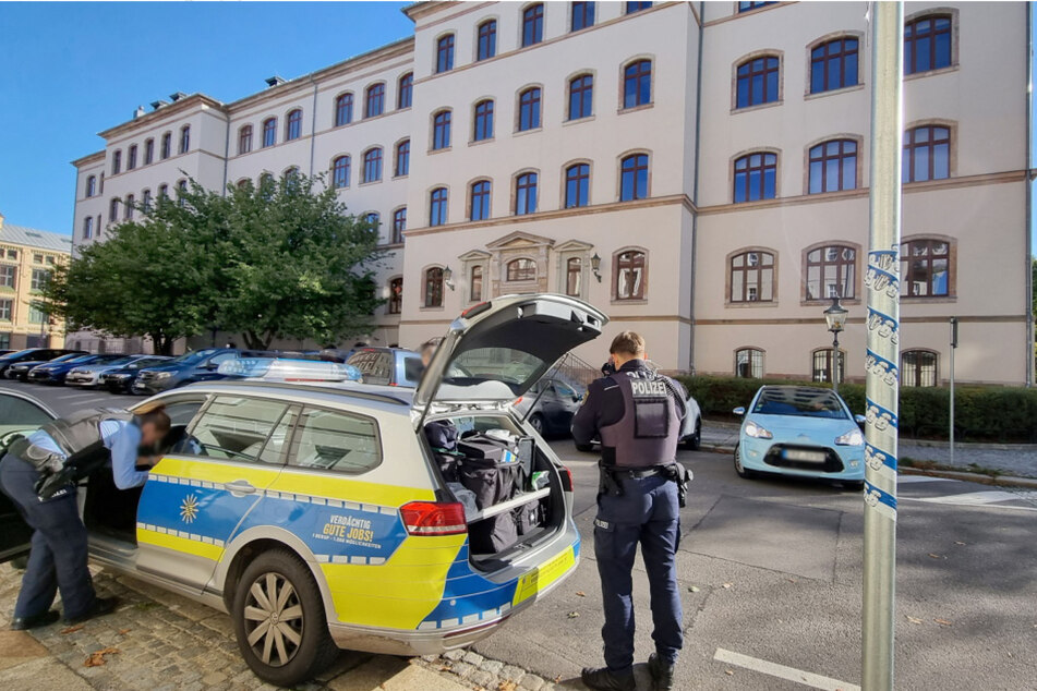 Am Montag gab es einen Polizeieinsatz an der Oberschule "Am Körnerplatz" in Chemnitz.