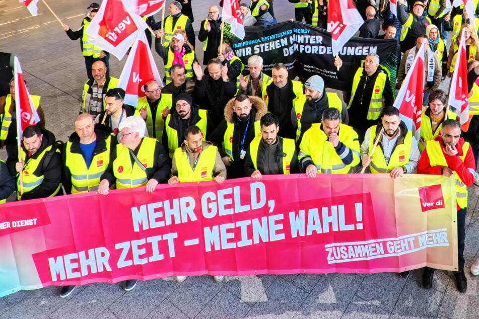 Streik am Frankfurter Flughafen. Ein Großteil der Flüge musste gestrichen werden.