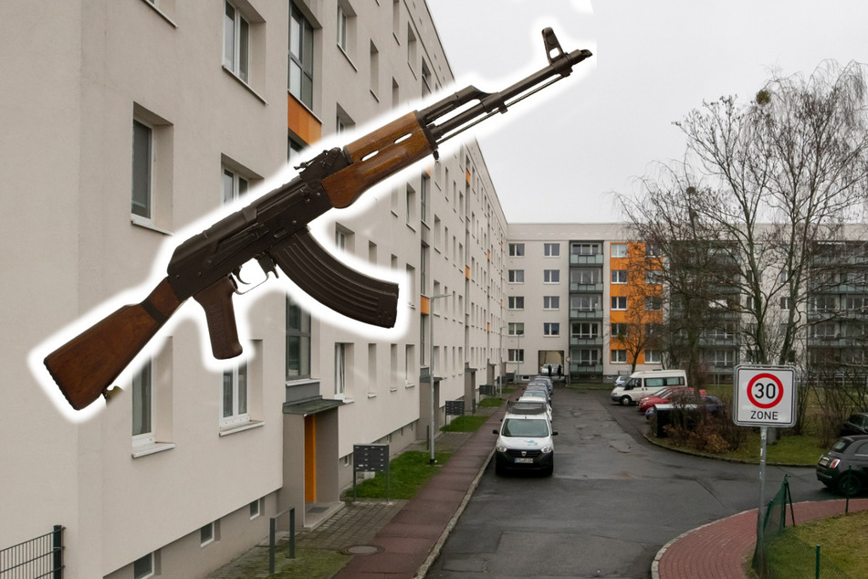 Am Niederseidewitzer Weg in Leuben rastete ein 44-Jähriger aus und drohte mit einer als Kalaschnikow getarnten Softair-Waffe.