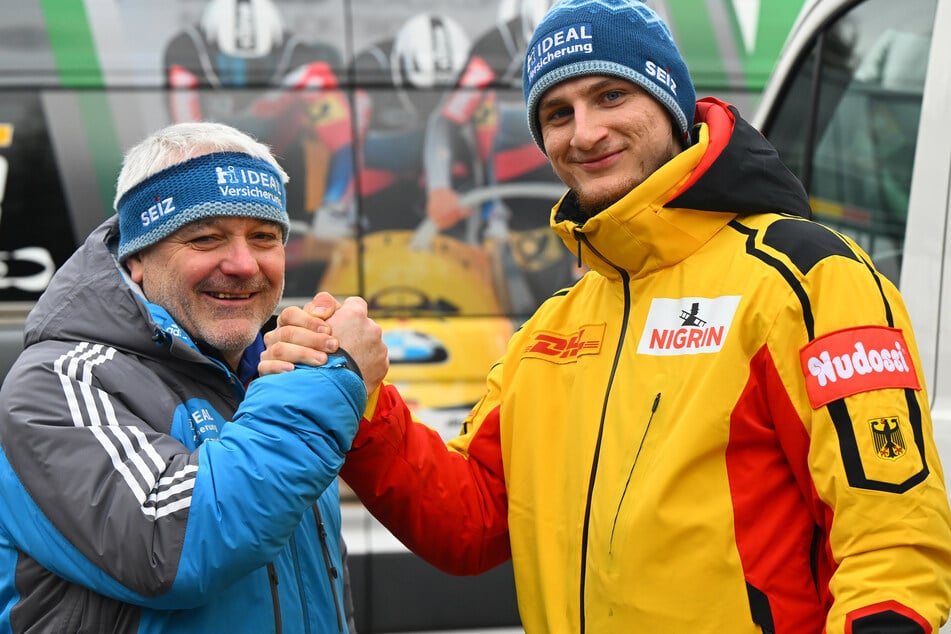 Der Senior mit seinem Sohn (v.l.): Harald Czudaj (63) und Alexander Czudaj (24).