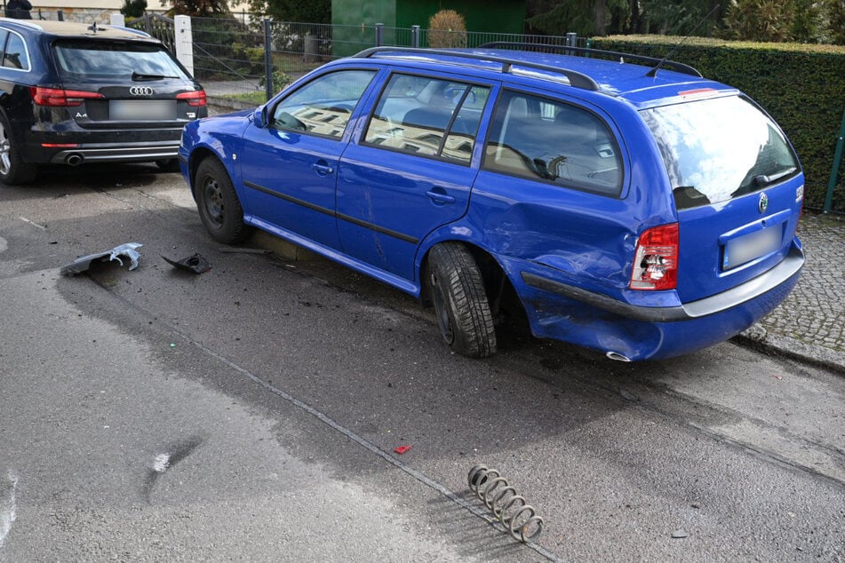 Gegen diesen Skoda war die Frau zuvor gestoßen.