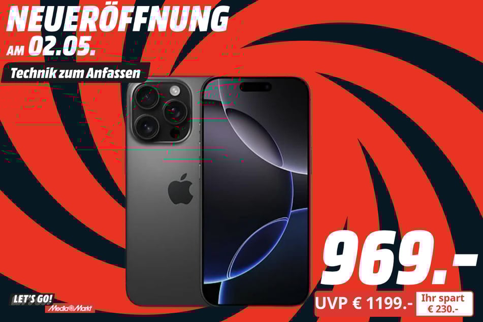 Apple iPhone 16 Pro für 969 statt 1.199 Euro