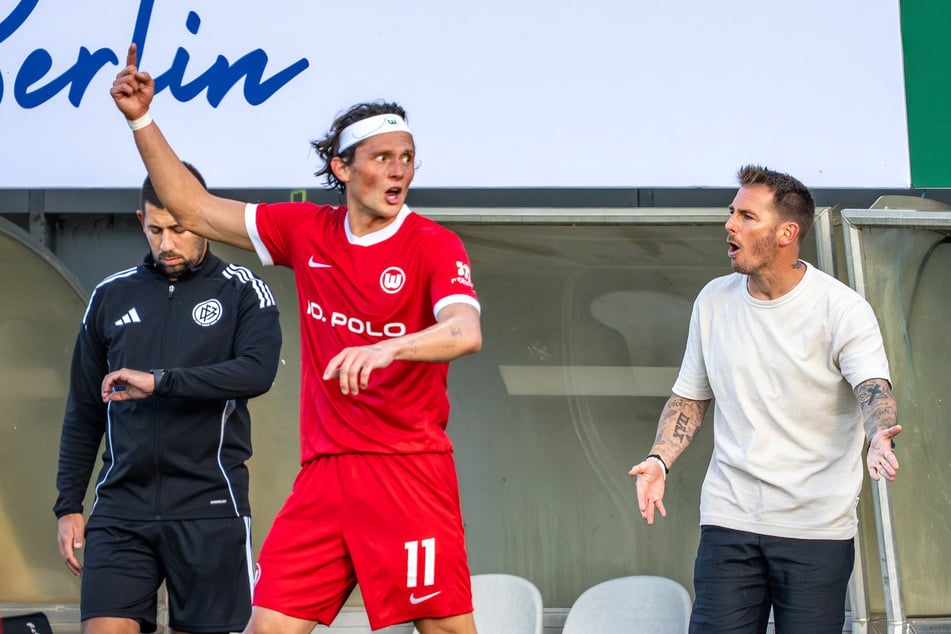 Auf dem Platz mühte sich Fabian Reese.