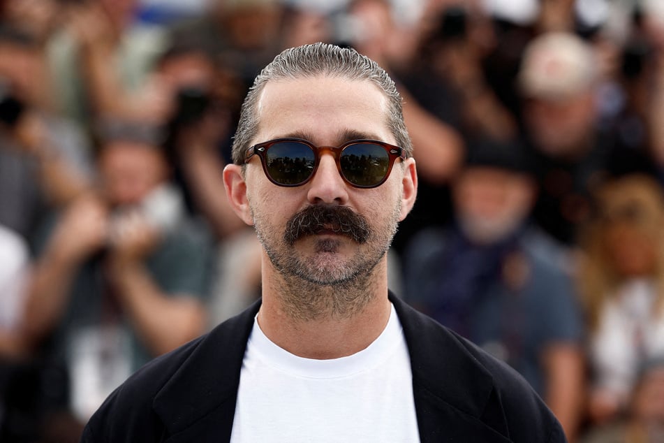 Shia LaBeouf poses during a photocall for the documentary Slauson Rec at the 78th Cannes Film Festival on May 18, 2025.