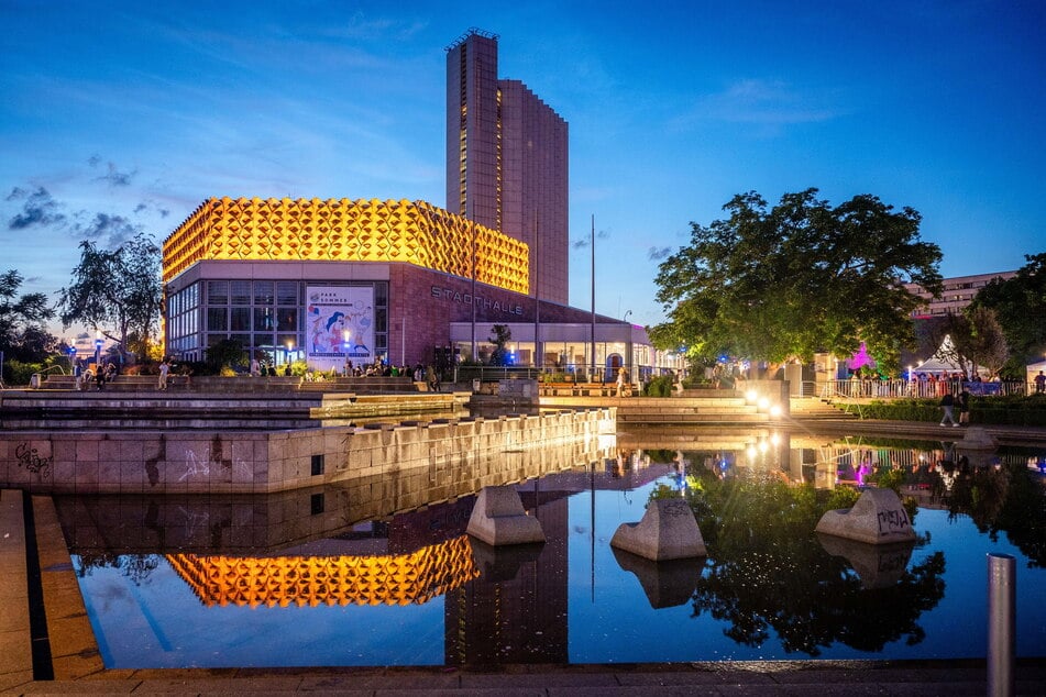 Seit 50 Jahren steht die Stadthalle im Zentrum von Chemnitz.