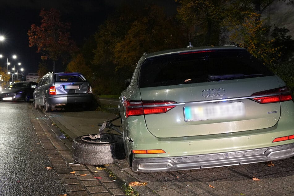 Der betrunkene 37-Jährige beschädigte drei Autos.