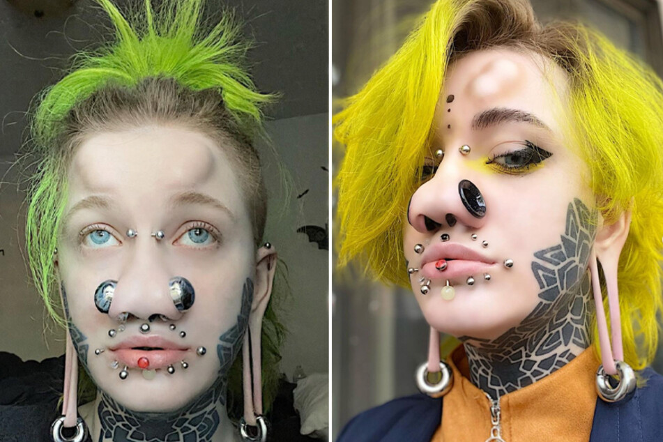 One body modification enthusiast has spent between $7,000 and $10,000 transforming their body, but they aren't done yet.