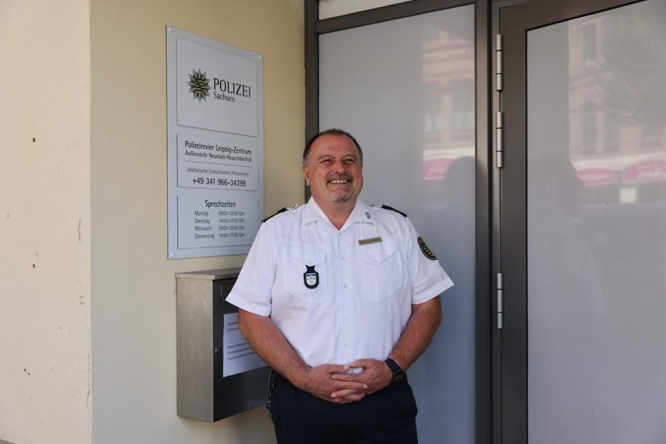 Auch Leipzigs Polizeipräsident, René Demmler, war vor Ort.