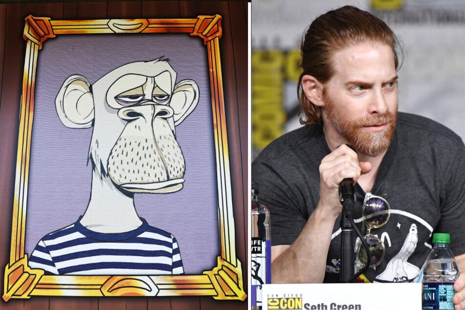 Seth Green (r.) has four pieces stolen from his Bored Ape NFT collection, which are worth a pretty penny.
