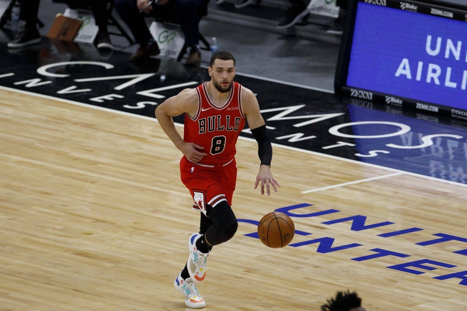 Bulls guard Zach LaVine had 25 points in the Bulls' big win over the Celtics on Friday night