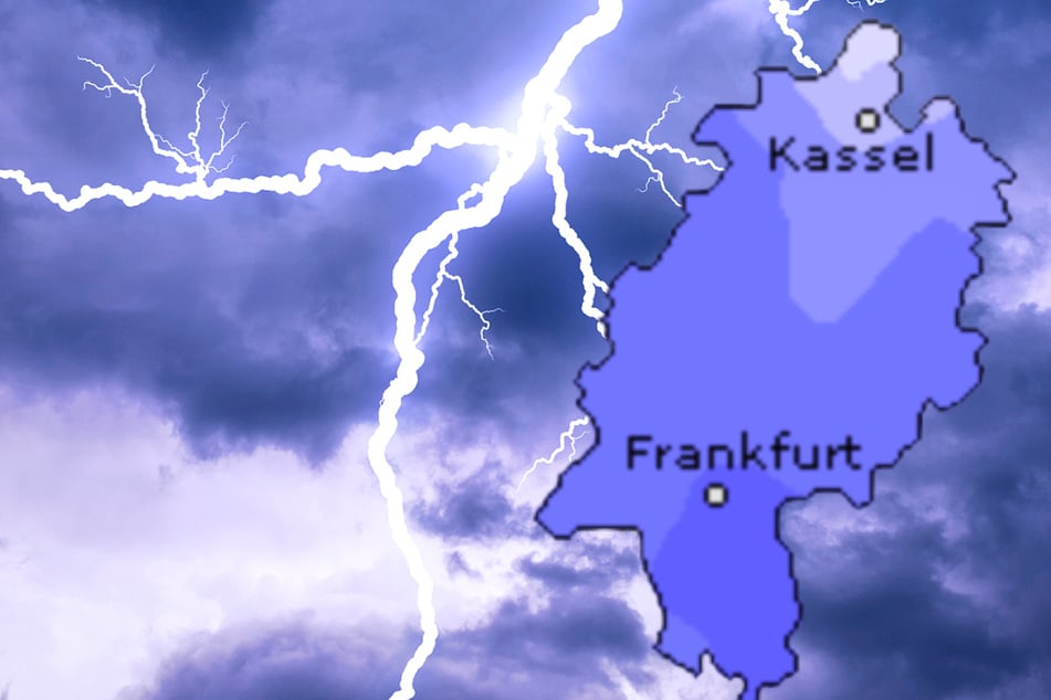 Am Donnerstag muss in Hessen mit Gewittern, Regen und Starkregen gerechnet werden, wie der Deutsche Wetterdienst und der Dienst Wetteronline.de (Grafik) vorhersagen.