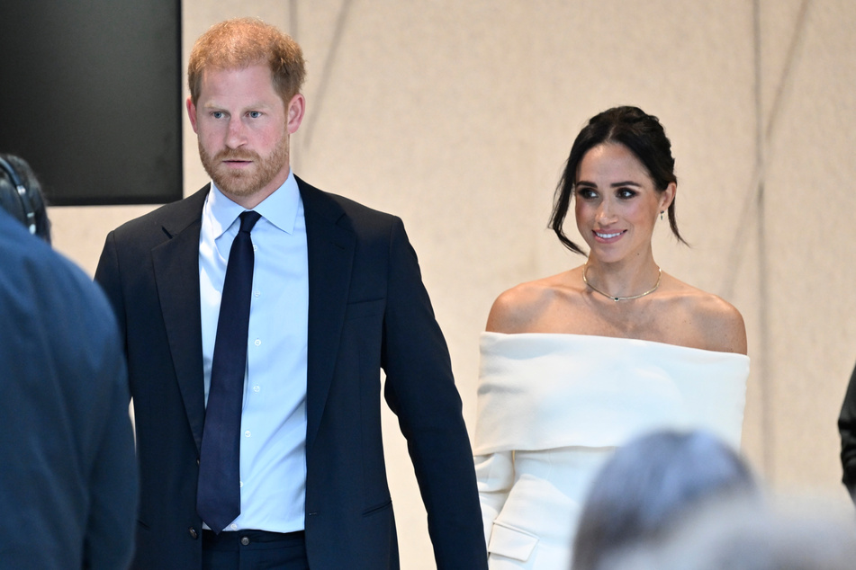 Prinz Harry (39) und Herzogin Meghan (42) am Dienstag bei ihrer ersten persönlichen Veranstaltung der "Archewell Foundation" in New York.