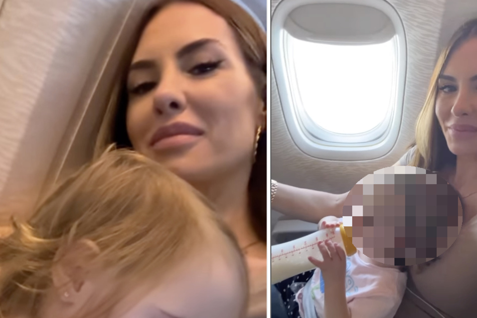 Die Dubai-Auswanderin, Anna-Maria Ferchichi (41) verbringt viel Zeit im Flugzeug.