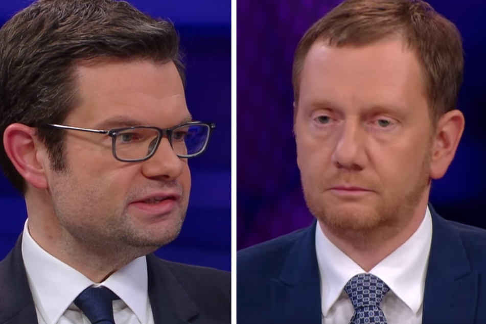 Michael Kretschmer (46, CDU, r.) und Marco Buschmann (44, FDP, l.) sind bei "Maybrit Illner" aneinandergeraten.