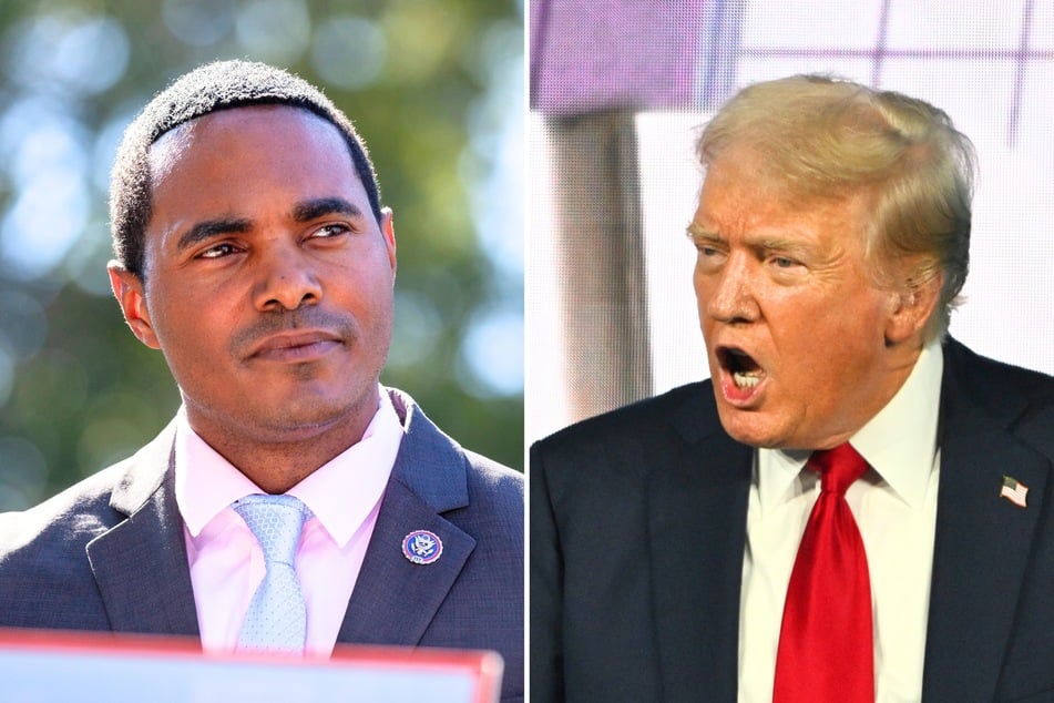 A Democratic congressman is calling for an ethics review after the Qarari royal family presented President Donald Trump (r.) with a luxury jet as a gift.