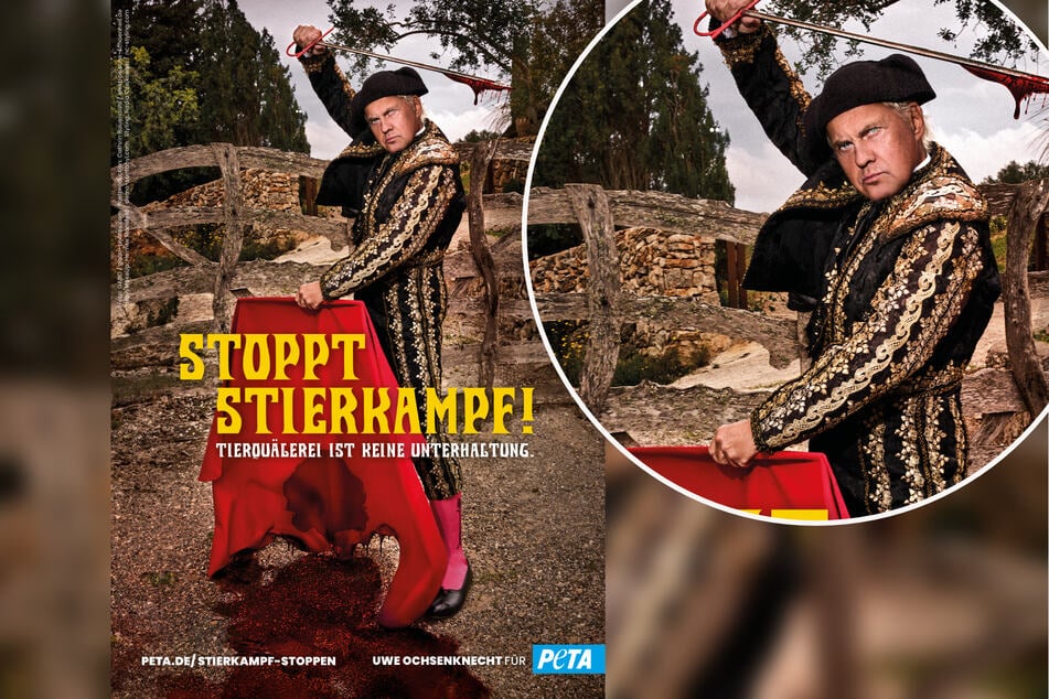 Das Blut auf dem Plakat soll bewusst irritieren, so Ochsenknecht. Fotografiert wurde das Shooting von Starfotografin GABO.