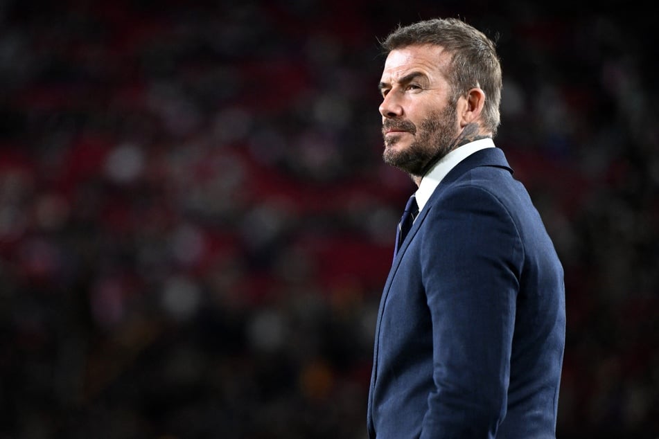 David Beckham, co-owner of Inter Miami CF looks on during the MLS match between Los Angeles Football Club and Inter Miami CF at Los Angeles Memorial Coliseum on February 21, 2026 in Los Angeles, California.