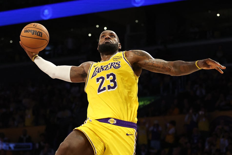 LeBron James (pictured) announced his support for Kamala Harris' White House bid on Thursday, becoming the latest high-profile celebrity to endorse the Democratic candidate in the final countdown to next week's US presidential election.