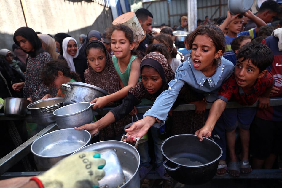 Tens of thousands of children in Gaza are severely malnourished after months of starvation imposed by Israel.