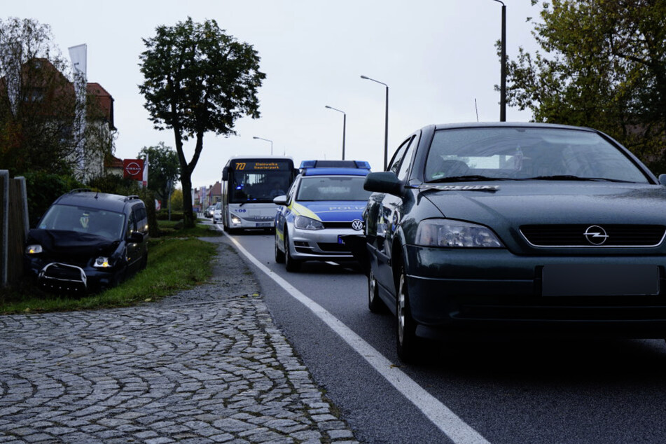 Auf der Dresdner Straße in Bautzen kam es am Samstagvormittag zu einem Verkehrsunfall.
