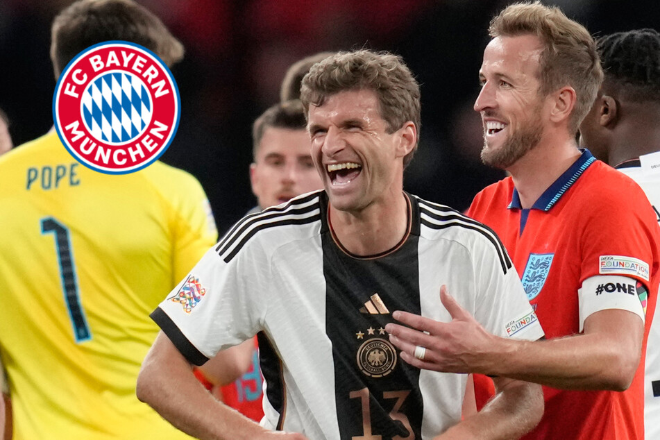 FC Bayern: Thomas Müller zeigt Harry Kane, "wo hier der Hase läuft"